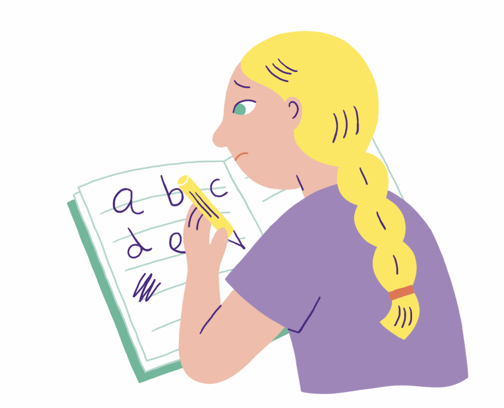 La difficulté de lecture peut aussi engendrer des difficultés en orthographe.