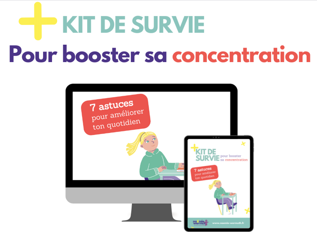 Booste ta concentration avec mon kit de survie.