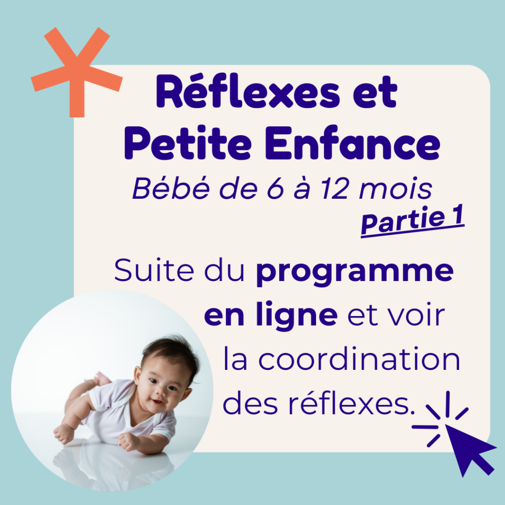 Se former facilement aux réflexes archaïques en ligne chez bébé de 6 à 12 mois (partie 1)